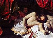 Charles Lebrun Suicide of Cato the Younger oil painting